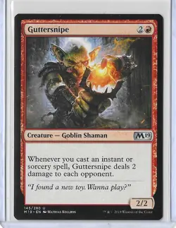 MTG Guttersnipe Core Set 2019 (M19) Uncommon Magic Card #145/280 Unplayed - Image 1