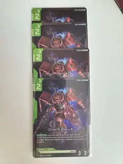[ENG VER.] Gundam Card Game | Char's Zaku II LR - Set Of 4 - Image 1
