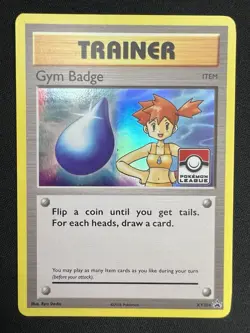 2016 Pokemon Card MISTY Gym Badge XY204 Promo Misty Holo Rare Foil League NM - Image 1