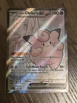 Lillie's Clefairy ex SVP 195 Scarlet & Violet Black Star Promo Pokemon Card Mint - Image 1