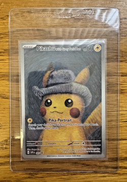 Van Gogh Pikachu with Grey Felt Hat! SVP #085 Promo Full Art Pokemon Card! - Image 3