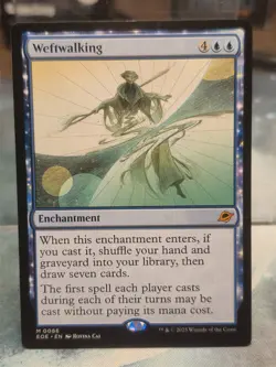 M 0086 Weftwalking Edge of Eternities EOE MTG Card Blue Enchantment - Image 1