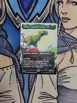 1x Ghalta, Stampede Tyrant BORDERLESS - NM/M LCI MTG Magic - Image 1