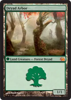 MTG Dryad Arbor - Foil, NM-Mint, English From the Vault: Realms - Image 1
