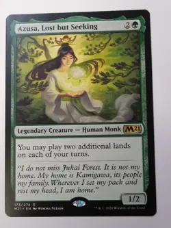 Magic the Gathering 1x AZUSA LOST BUT SEEKING - M-21 MtG Green Rare NM creature - Image 1