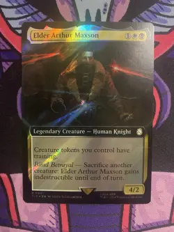 Elder Arthur Maxson Extended Art NM Surge-Foil Fallout PIP-941 Rare MTG - Image 1