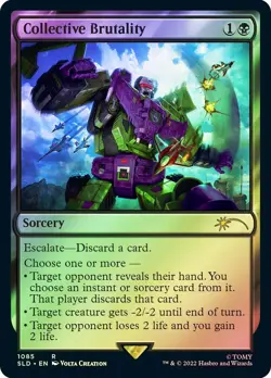 MTG FOIL Collective Brutality Transformers Secret Lair - Secret Lair #1085 - Image 1