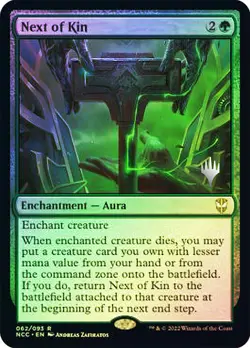 MTG FOIL Next of Kin Promo Pack Streets of New Capenna Commander - Promo: - Image 1