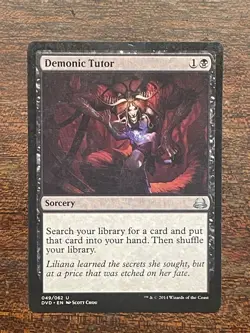 Demonic Tutor, Near Mint - Image 1