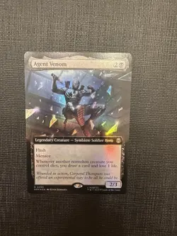 MTG Agent Venom 0255 Foil (Extended Art) Marvel's Spider-man NM SPM - Image 1