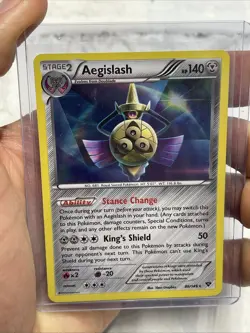 Aegislash - 86/146 - Holo Rare LP, English Pokemon XY Base Set Nintendo 2014 TCG - Image 1