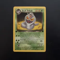 Pokemon TCG 1st Edition Dark Arbok Team Rocket 19/82 Non-Holo RARE - Image 1