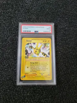Pokemon Aquapolis Set Regular Finish Elekid eReader 9/147 - PSA 9! PK615 - Image 1
