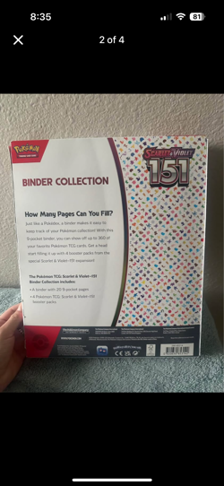 Pokemon TCG: Scarlet & Violet 151 Binder Collection Box New Factory Sealed - Image 2