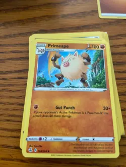 Primeape 134/264 Uncommon Fusion Strike Pokemon TCG - Image 1