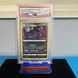 2021 Pokemon SWSH BSP #129 Umbreon-Holo Evolving Skies Three.PK.Blist. PSA9 MINT - Image 1