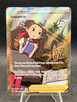 Pokemon Crown Zenith Galarian Gallery Roxanne GG66/GG70 Full Art Trainer - Image 1