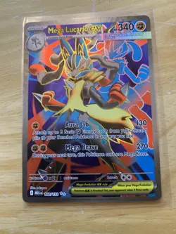 Pokemon TCG Mega Lucario EX 160/132 Ultra Rare Holo NM Mega Evolutions Full Art - Image 1