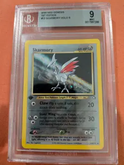 Pokemon Neo Genesis 2000 1st Edition Skarmory #13/111 Holo Rare WOTC BGS 9 - Image 1