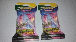 Pokemon Sword And Shield Evolving Skies Sleeved Booster Packs SEALED LOT OF 2 - Image 1