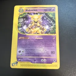 ALAKAZAM - 33/165 Expedition Set 2002 - Regular Rare MP - Pokemon TCG Card - Image 1