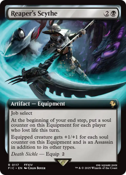 Reaper's Scythe (Extended Art) Final Fantasy Commander NM Rare CARD ABUGames - Image 1