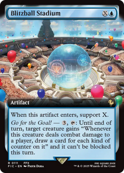 Blitzball Stadium (Extended Art) FOIL Final Fantasy Commander NM CARD ABUGames - Image 1