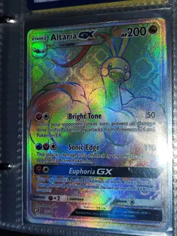 Pokemon TCG Dragon Majesty Altaria GX 72/70 Secret Rare Rainbow Holographic Card - Image 1