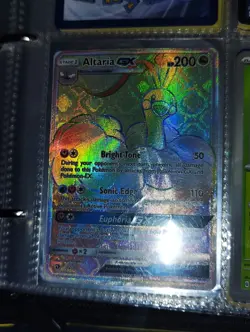 Pokemon TCG Dragon Majesty Altaria GX 72/70 Secret Rare Rainbow Holographic Card - Image 2