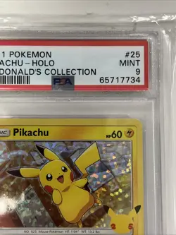Pokemon Card - Pikachu Mcdonalds 25/25 Holo 25th Anniversary Promo 2021 PSA 9 - Image 2