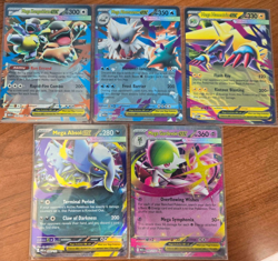 Pokemon Mega Evolution 5 Card Lot Gardevoir Abomasnow Kangaskhan Manectric EX - Image 1