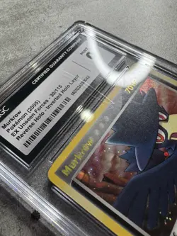 Pokemon Card Murkrow Rev Holo Rare CGC 9 Mint, EX Unsern Forces 30/115 2005 (1A) - Image 5