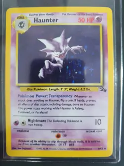 Haunter 6/62 Holo - Fossil Set - Pokemon Card - Excellent Condition - Image 1