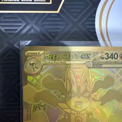 Mega Lucario EX 188/132 Hyper Rare Mega Evolutions NM Pack Fresh Gold Card - Image 4