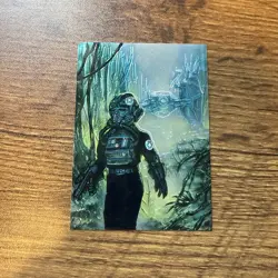 The Fighter Pilot 1996 Topps Star Wars Finest Gold Parallel Refractor Card #31 - Image 1