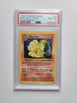Pokemon Ninetales Shadowless PSA 4 VG-EX 1999 Base Set Holo Rare Card #12 - Image 2
