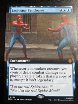 Impostor Syndrome - EXTENDED ART MTG Marvel's Spider-Man NM Magic - Image 1