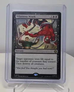 Villainous Wrath Marvel's Spider-Man Regular 0074 Magic The Gathering MTG - Image 1