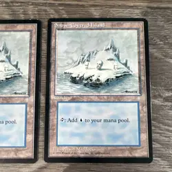 X2 MTG Snow-Covered Island #371 LP Ice Age 1995 - Image 2