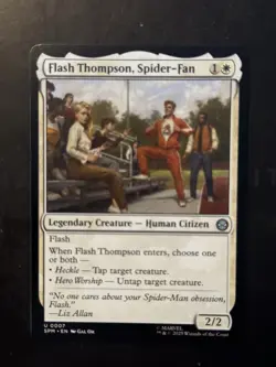 Magic The Gathering MTG Spider-man Flash Thompson Spider-Fan - Image 1