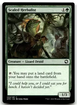 MTG Scaled Herbalist C Adventures in the Forgotten Realms 204 LP - Image 1