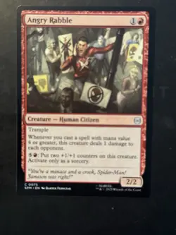 Magic The Gathering MTG Spider-man Angry Rabble - Image 1