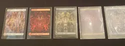 Mtg. FOIL Full Art Land Set. Murders at Karlov Manor. 5 Cards. Pack Fresh - Image 1