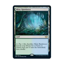 WOTC MtG Modern Horizons 2 Misty Rainforest (R) NM - Image 1