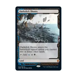 WOTC MtG Zendikar Rising Expeditions Darkslick Shores (MR) NM - Image 1