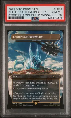 2025 Magic MTG Promos Bhujerba, Floating City #0041 Championship-Winner PSA 10 - Image 1