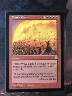 MTG Flame Wave Stronghold NM - Image 1
