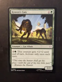 Magic The Gathering MTG Spider-man Kraven’s Cats - Image 1
