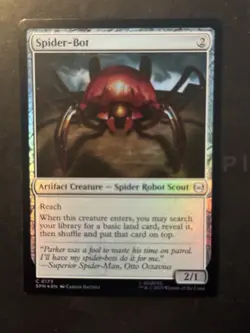 Magic The Gathering MTG Spider-man Foil Spider-bot - Image 1