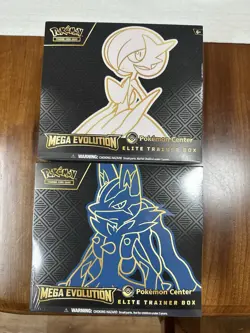 Mega Evolution Gardevoir & Lucario Pokemon Center ETB Elite Trainer Box Set Of 2 - Image 1